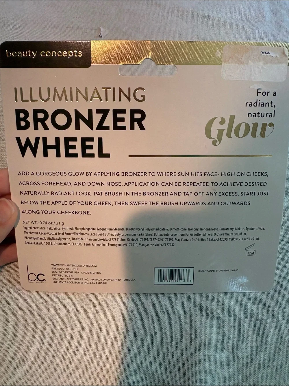 Beauty Concepts Illuminating Bronzer Wheel